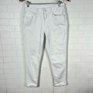 Levi Strauss Womens White Ankle Jeans Size 28W